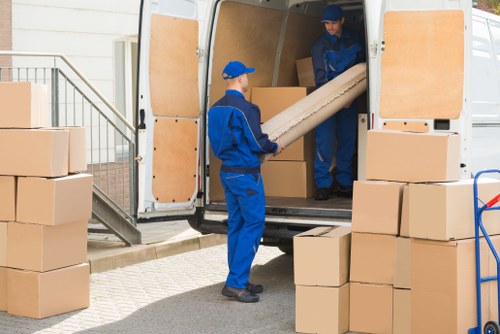 Furniture collection service for a Leyton home with bulky items ready for removal