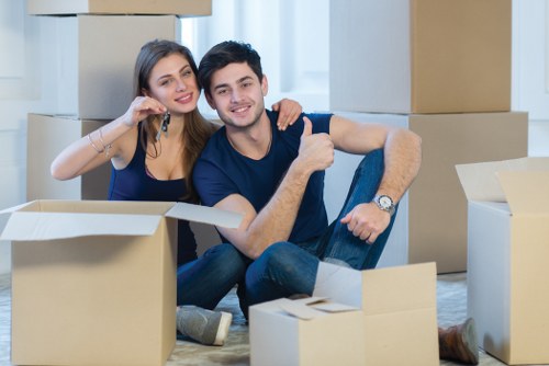 Office removal team planning a move in Leyton
