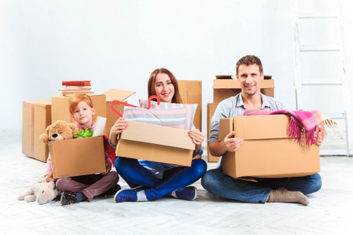 Careful transport of household items with a removal van