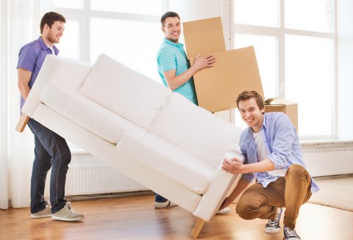 Local moving van handling a flat move in East London