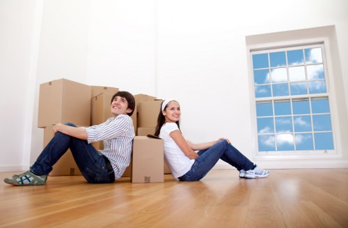 Man and Van Leyton team handling furniture transport with care