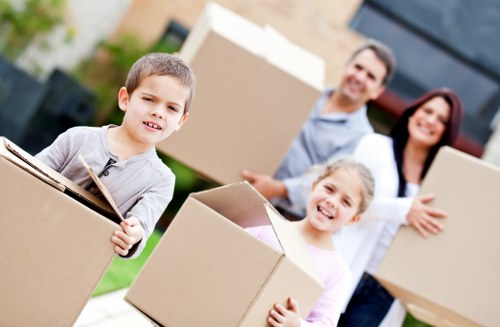 Business and household transport using a removals van in Leyton