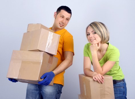 Professional packing team working in a Leyton flat with limited access