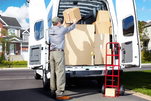 Local team handling sofa and furniture pick-up in Leyton with careful loading