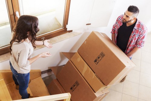 Packing and furniture handling support for a house move