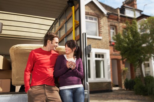 Secure transport of furniture inside a removal van