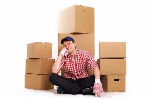 Careful packing and furniture handling during a Leyton relocation